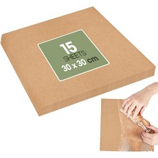 길그리 크라프트 낱장형 종이 완충재 30 x 30 cm, 15개