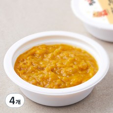짱죽 단호박사과토핑, 혼합맛(단호박/사과), 100g, 4개