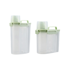 파스텔펫 반려동물 파스텔 사료통 2종 세트 FREE, 그린, 1개