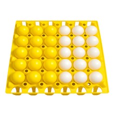 入門款雞蛋盒賓果乒乓球遊戲組, 黃色, 1套