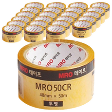 MRO 封箱膠帶 48mm x 50m x 59mic, 透明, 24入