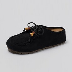 CHAAKAN SHOES 女款 Ludovico 莫卡辛克駱格穆勒鞋 MLSDR3h1021, 黑色, 225