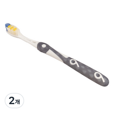팡팡카트 9 라인 칫솔 그레이, 1개입, 2개