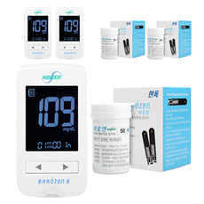 HANDOK 바로잰 혈당측정기 + 시험지 50매, 3개