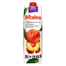 Malee 100% 水蜜桃綜合果汁, 1L, 1瓶