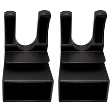 超級工廠 吹風機架 新款後繞線太空鋁浴室收納架 (灰色, 2個)