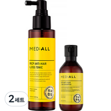 MED ALL RCP頭皮清潔強健髮根護髮素 120ml+洗髮精 100ml組, 2組