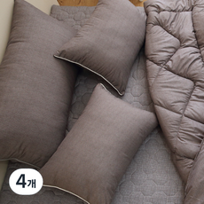 매직베드 편안한 모던 피그먼트 베개 솜포함, 모던초코, 4개