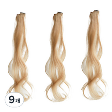 Bintem 獨特彩色時尚髮片, 亞麻棕, 9個