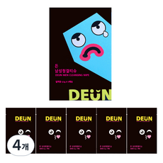 든 남성용 물에녹는 청결티슈 5p, 32.5g, 4개