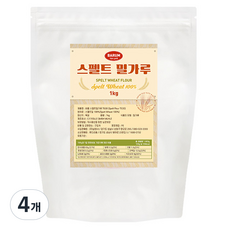 바름 스펠트 밀가루, 1kg, 4개