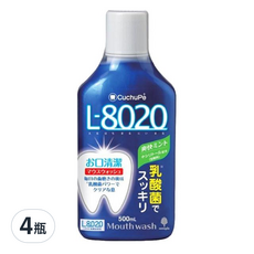KOKUBO 勁爽乳酸菌漱口水 500ml 添加專利乳酸菌 減少蛀牙 口感溫和無刺激 清新口氣, 4瓶