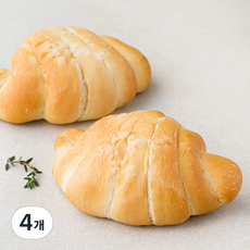 브로드카세 발효종 호떡 소금빵, 95g, 2개입, 2개