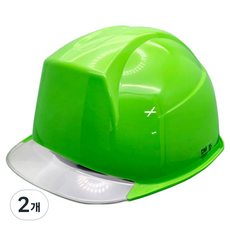 DONGMYUNG 營建工地 施工現場 頭部保護 新型透明視窗安全帽 ABE等級 DMS-M-3001 (AM-841), 2個, 綠色