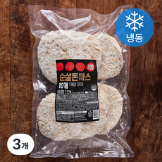 식자재왕 순살돈까스 (냉동), 1.3kg, 3개