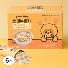 Hey Oat Kakao Friends糙米鍋巴燕麥片, 640g, 6盒