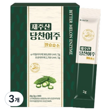 지비엠에스 제주산 당찬여주 발효효소 30p, 60g, 3개 60g, 3개