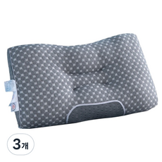 타히크 푹신한 수면 베개, 그레이, 3개