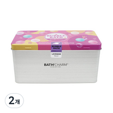 바스참 버블 바스 틴케이스 라벤더, 1kg, 2개