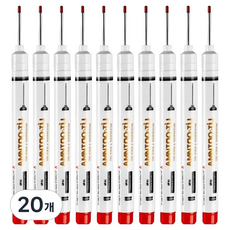 東亞PMS 長筆尖 長筆尖 麥克筆 紅色 21mm, 20個, 1色