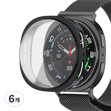 루아러블 갤럭시워치 TPU 액정보호 풀커버 케이스, 블랙, 6개