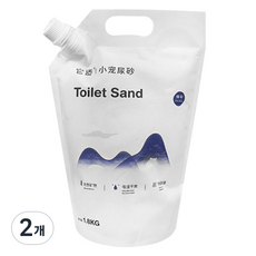 타핏 햄스터 제올라이트 화장실 모래 고운입자, 2개, 1.8kg
