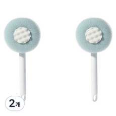 Allode 自助去角質身體沐浴刷, 2個, 2入, TYPE01 藍色