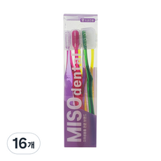 MISO DENTAL 柔軟矯正牙刷 隨機出貨, 1入, 16個