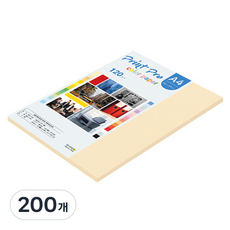 종이문화 프린트 프로 얇은 칼라복사지 A4 120g No 02 아이보리, 200개
