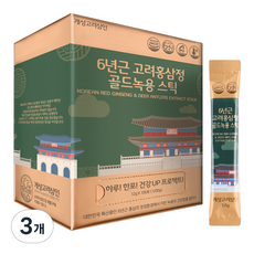 KOREAN RED GINSENG FARMER 6年根高麗紅參&金牌鹿茸濃縮液隨身包 100條入, 1.2kg, 3盒