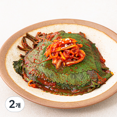 모산김치 갓담근 깻잎김치, 2개, 500g