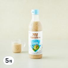 백설 저당 흑임자 참깨 드레싱, 560g, 5개