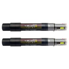 MUNGYO TRI-ONE TWIST 3合1三色螢光筆, 1組, 螢光黃色 + 螢光粉色 + 螢光綠色