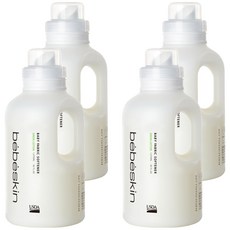 bebeskin 嬰兒高濃縮衣物柔軟精 清新棉香, 1070ml, 4個