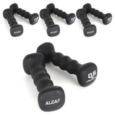 아리프 네오프렌 사각 아령 블랙, 0.5kg, 8개