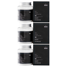 Bas 迷你Plus車用除臭劑 嬰兒爽身粉香, 3個