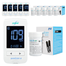 HANDOK 바로잰 혈당측정기 + 시험지 50매, 6개