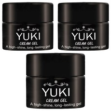 YUKI 乳霜卸甲透明凝膠, 透明, 3個, 5g