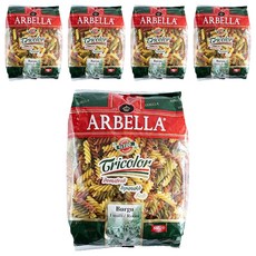 아르벨라 듀럼기다 삼색 푸질리 파스타면, 5개, 500g