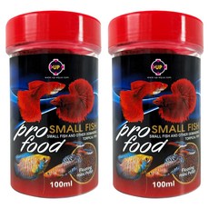 UP AQUA 雅柏 小型魚專用飼料 上浮性細顆粒 E-638-100, 2個, 100ml