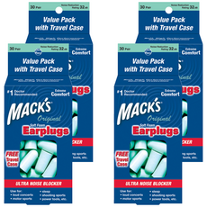 MACK'S Original泡棉耳塞, 4盒, 60個