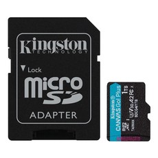 Kingston 金士頓 Canvas Go!Plus microSD A2 U3 V30 記憶卡 附轉卡 SDCG4/1TB, 1個, 1TB