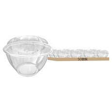 玫瑰PET透明盒 + 透明蓋 PB-48, 50個裝, 1套