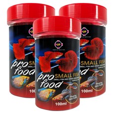 UP AQUA 雅柏 小型魚專用飼料 上浮性細顆粒 E-638-100, 3個, 100ml