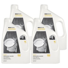 Ecostore 宜可誠 洗碗機專用環保洗碗粉, 102次, 檸檬香, 2kg, 4瓶