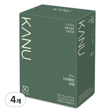 카누 디카페인 라떼 스틱커피, 13.5g, 30개입, 4개
