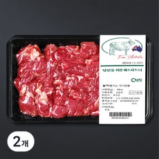 호주산 블랙앵거스 윗등심 국거리용 (냉장), 400g, 2개