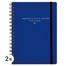 ibis 加厚亮彩線圈筆記本, 海軍藍, 2個