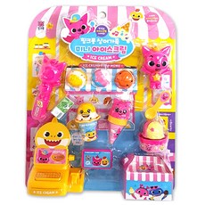 pinkfong 碰碰狐 鯊魚家族迷你冰淇淋收銀機玩具組, 混色