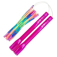 JFROPE 閃亮彩虹軟質串珠跳繩, 紫色